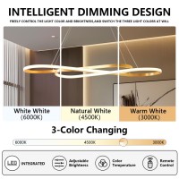 Gold Led Chandelier For Kitchen Island Lighting Dimmable Modern Chandelier For Dining Room L394 Modern Led Pendant Light Fix