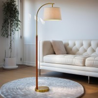 Gsafava 625 Gold Floor Lamp For Living Room With Foot Switch Standing Lamp Tall Industrial Reading For Bedroom Office