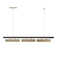 Hanging Lamp, Postmodern Led Dining Table Chandelier Home Strip Pendent Lamp Simplicity Kitchen Adjustable Suspended Light Fixture V-Intage Restaurant Hotel Decor Ceiling Hanging Light