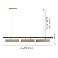 Hanging Lamp, Postmodern Led Dining Table Chandelier Home Strip Pendent Lamp Simplicity Kitchen Adjustable Suspended Light Fixture V-Intage Restaurant Hotel Decor Ceiling Hanging Light