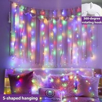 Zsjwl 300 Led Multicolor Curtain Fairy Lights With Remote 8 Modes 98 98 Ft Waterproof Usb Plug In Copper Wire Lights For B