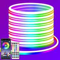 Yeewhale 24V Rgb Led Neon Lights With Remote App Control Ip65 Waterproof Flexible Neon Light 328Ft Led Rope Lights Neon Led Str