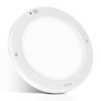 Youtob Motion Sensor Ceiling Light 15W 1200Lm Led Flush Mount Round Lighting Fixture For Stairs Porches Closets Basements Ha