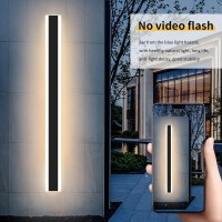 Modern 708Inch Outdoor Wall Light 3000K Black Acrylic Exterior Lighting Fixtures Wall Mount Ip65 Waterproof Modern Porch Ligh