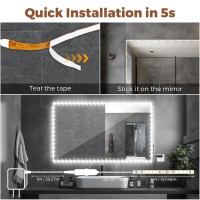 Led Vanity Mirror Lights 13Ft Vanity Lights For Mirror With Color Brightness Dimmable Bluetooth App Control Vanity Mirror Li