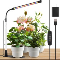 Lpmzmbl Grow Light Led Plant Light For Indoor Plant Growing Full Spectrum Desk Grow Lamp With Base 10 Dimmable Levels Plant L