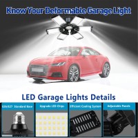 4Pack 160W Led Garage Light Ultra Bright 16000Lm Garage Lights Ceiling Led With 61 Adjustable Panels 6500K Garage Led Light F