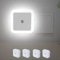 Crtivetoys White Night Lights Plug Into Wall 4Pack Nightlight With Light Energy Efficient Sensor Led Night Light For Living Ro