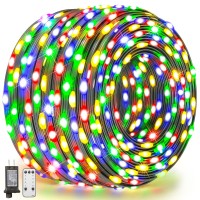 Gusodor Outdoor Lights Strings 410Ft 1000 Led Waterproof Christmas Lights Fairy Lights Wedding Lights Decorations Christmas Tree Yard Home Xmas(Multicolor)