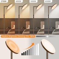 Linbaohome Led Floor Lamp 69 Tall Lamp With Remote Touch Control Dimmable Brightness Color Temperature Standing Lamp For Liv