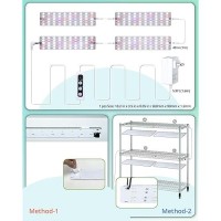 Dommia Grow Lights Linkable Grow Lights For Indoor Plants Full Spectrum 61216H Timer Plant Grow Lights Indoor Under Cabinet