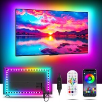 Moriacc Led Lights For Tv, Tv Led Backlight 9.84 Ft Rgb Tv Led Lights That Change With Tv Lights Behind,Usb Led Strip Lights For Tv With Remote App Control,Bluetooth Led Light Strips For Tv 23-43 In