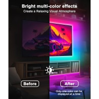 Moriacc Led Lights For Tv, Tv Led Backlight 9.84 Ft Rgb Tv Led Lights That Change With Tv Lights Behind,Usb Led Strip Lights For Tv With Remote App Control,Bluetooth Led Light Strips For Tv 23-43 In