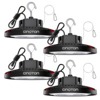 Cinoton 160W Led High Bay Lights With Us Plug Ufo Led Shop Lights 24000Lm700W Hidhps Equiv For Garage Workshop Barn Factory