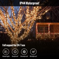 Ekway String Lights 82 Ft 1000 Led Christmas Lights Outdoorindoor Fairy Lights With 8 Modes Plug In Christmas Lights Waterproof