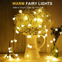 Liyade 100 Led Battery Operated String Lights - Fairy Lights With Remote Control Globe String Lights Bedroom, Indoor String Lights For Classroom, Backyard, Patio, Garden, Party, Wall, Living Room