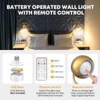 Glitnous Wall Sconces Battery Operated Gold Wall Sconces Battery Operated Not Hardwired Dimmable Battery Wall Sconce Wireless