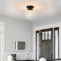 Daunton Semi Flush Mount Ceiling Light Fixtures Vintage Globe Glass Ceiling Light Fixture Antique Small Black Hallway Light Fi