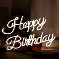 Happy Birthday Neon Sign Neon Happy Birthday Sign For Wall Decor Led Neon Light Signs Usb Powered Happy Birthday Light Up Sign