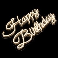 Happy Birthday Neon Sign Neon Happy Birthday Sign For Wall Decor Led Neon Light Signs Usb Powered Happy Birthday Light Up Sign