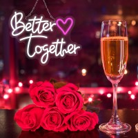 Valentines Day Better Together Neon Sign Led Neon Lights For Wall Decor Usb Powered Neon Light Signs For Girls Bedroom Kids