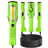 Wilawels Led Work Light 12W Cob Led Light 25Ft 1200Lm Handheld Underhood Trouble Light With Cord 16 Gauge Sjtw Swivel Hook F