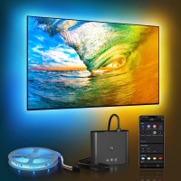 Pwaytek Smart Tv Led Backlight With Hdmi 4K30Hz Sync Box Led Lights For 5585 Inch Tvs 164Ft Rgb Led Strip Lights Sync To Scr