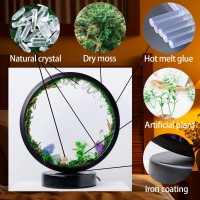 Runyansghi Forest Style Bedroom Night Light Usb Port 3 Colours Dimming Mode Bedside Lamp Natural Clear Quartz Single Crystal Hea