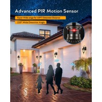 Vianis Motion Sensor Outdoor Lights, Motion Lights For Outside Dusk To Dawn, Waterproof Porch Lights Outdoor, Oil Rubbed Bronze Exterior Lighting Fixtures For House, Porch, Garage, Doorway