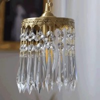 Violin French All-Copper Angel Chandelier E27 1 Light Luxury - Brass Crystal Decoration Hanging Light Bar Cafe Bar Bedroom Porch Hanging Lamp Adjustable Lighting Fixtures,Lights