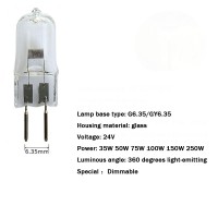 GY635G635 24V bulb with up to 2500 hours of operating timeThe 2pin G635 24V halogen bulb is made of high quality materialThe G4 halogen bulb is flickerfree harmless to the eyes and does not emit UV or IR radiationStandard G635 halogen bulb plug and play t