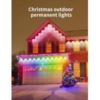 Shag - 100Ft Led App Control New Year Lights - Ip67 Waterproof, Rgbic & 16 Million Color Lights For Home, Outdoor Living, Wedding, Party Decoration, Birthday Events