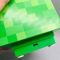 Minecraft Creeper Lamp, Minecraft Night Light, Gamer Lamp, Gaming Decoration Lights With Game Sound, Rechargeable Children'S Night Light, Children'S Night Lamp (Green)