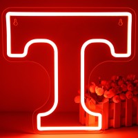 Tennessee Neon Sign For Wall Decor College T Neon Led Sign For Bedroom City Name Light Up Signs For Man Cave Dorm Decaration For