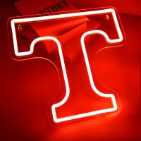 Tennessee Neon Sign For Wall Decor College T Neon Led Sign For Bedroom City Name Light Up Signs For Man Cave Dorm Decaration For