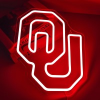 Oklahoma Neon Sign For Wall Decor Ou Neon Led Sign For Bedroom City Name Light Up Signs For Man Cave Dorm Decaration For College