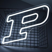 College Name Neon Led Sign For Bedroom Letter P Neon Light Up Signs For Man Cave Dorm Decaration For College Students Universiy