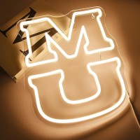 Missouri Neon Sign For Wall Decor Mu Neon Led Sign For Bedroom City Name Light Up Signs For Man Cave Dorm Decaration For College