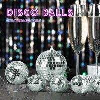 Pllieay 66Pcs Disco Ball Ornaments Hanging Disco Balls 4 Sizes Disco Ball Decoration Disco Ball Cake Topper For Christmas Tre