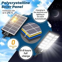 Alleasy 1800W Solar Street Light Outdoor 2Pack Waterproof 180000Lm Solar Parking Lot Lights Dusk To Dawn With Motion Sensor R