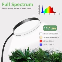 Geciliaoran Grow Light For Indoor Plants Full Spectrum Led Tall Floor Grow Lamp With Stand Halo Height Adjustable Tall Plant G