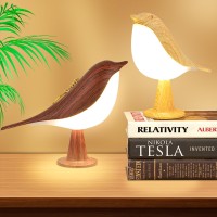 Bird Lamp Night Light 2 Pack, Bird Table Lamp With 3 Lighting Colors & Brightness Dimmable, Rechargeable Bedside Lamp, Small Lamp Light For Kids, Desk Lamp For Bedroom, Living Room, Outdoor Camping