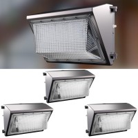 Lightdot 3Pack 150W Led Wall Pack Lights 100277V Dusk To Dawn With Photocell 22500Lm 5000K Daylight Ip65 Waterproof Wall Moun