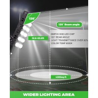 Spolehli Led Stadium Flood Lights 2000W Equivalent 48000Lm Super Bright Led Arena Lights 85-305V Ip66 Waterproof 6500K Daylight White 300W Outdoor Lighting For Farm Stadium Riding Arena Field Rink