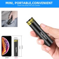 Darkdawn Uv 365Nm Black Lights Mini Usb C Rechargeable Flashlights Portable Woods Lamp Handheld Portable Blacklight 370Nm For