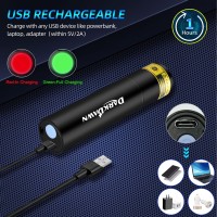 Darkdawn Uv 365Nm Black Lights Mini Usb C Rechargeable Flashlights Portable Woods Lamp Handheld Portable Blacklight 370Nm For