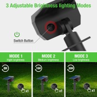 Nipify Solar Spot Lights Outdoor Motion Sensor- 4 Pack/56 Led/3 Modes Solar Powered Spotlights Waterproof 2-In-1 Auto On/Off Landscape Lighting For Outside Yard Wall Garden, Cool White