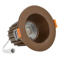 Maxxima 2 In Ultrathin Recessed Antiglare Led Downlight Canless Ic Rated 550 Lumens 5 Color Temperature Selectable 2700K