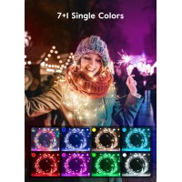 Fairy Lights Color Changing 33 Ft 100 Led String Lights With Remote 11 Modes Usb Powered Christmas Lights Indoor Twinkle Lig