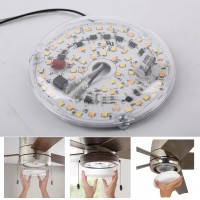 Ulikeled 4 18W Color Changeable Ceiling Fan Led Light Replacement 3000K4000K5000K Selectable Ceiling Fan Led Light Kit Dimma